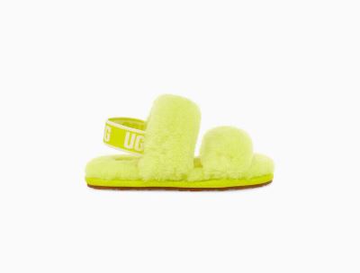 UGG Oh Yeah Toddlers Slippers Green - AU 29MA